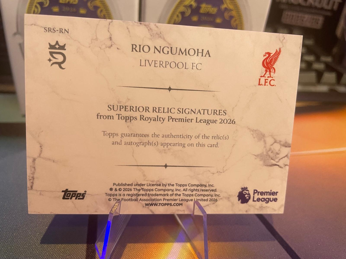 2026 Topps Royalty Rio Ngumoha Patch Auto Relic 3/3 Liverpool RC