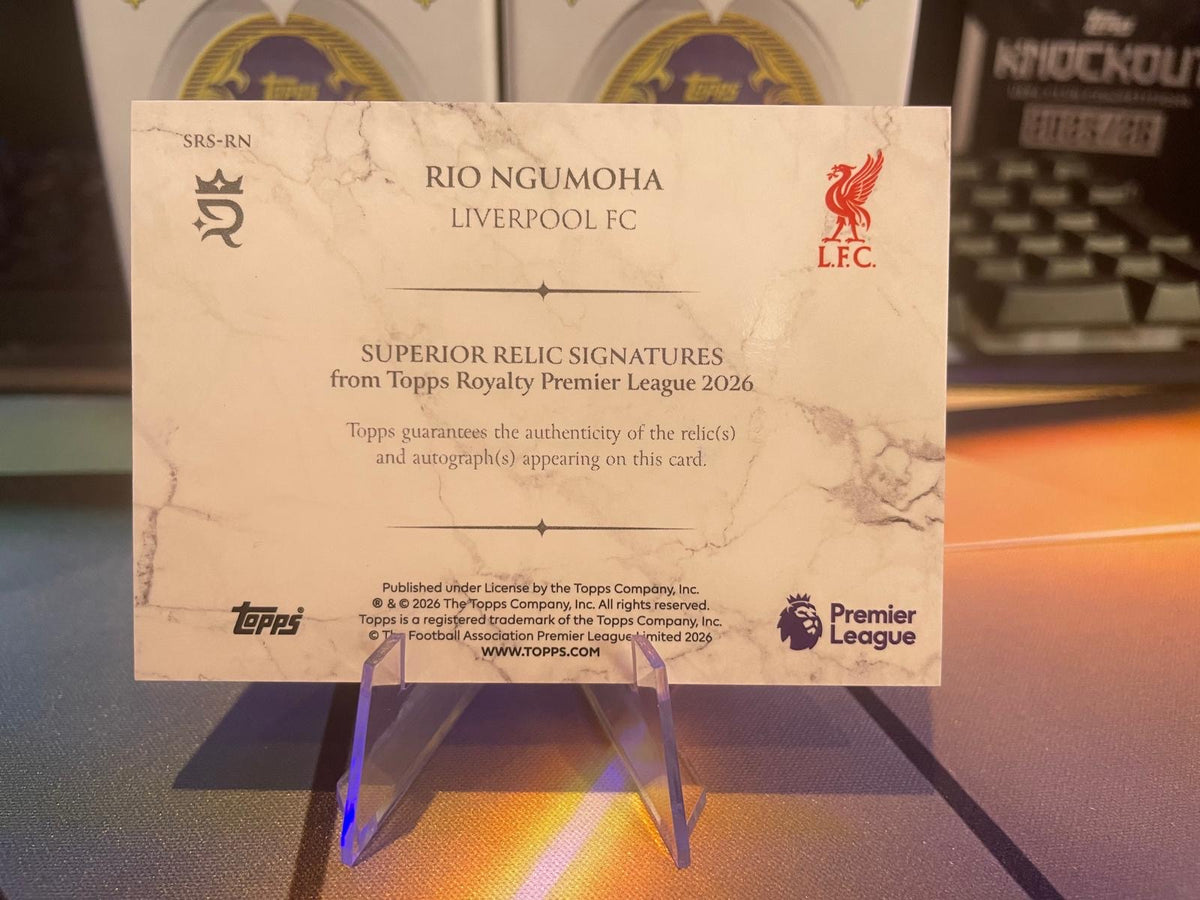 2026 Topps Royalty Rio Ngumoha Patch Auto Relic 3/3 Liverpool RC