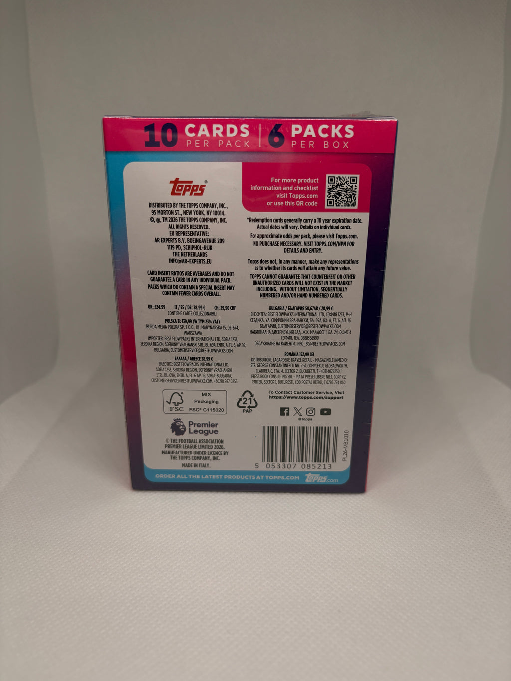 2026/27 Topps Premier League Flagship Edition Football Cards Box