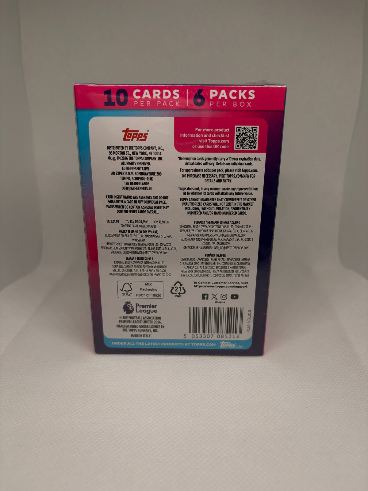 2026/27 Topps Premier League Flagship Edition Football Cards Box