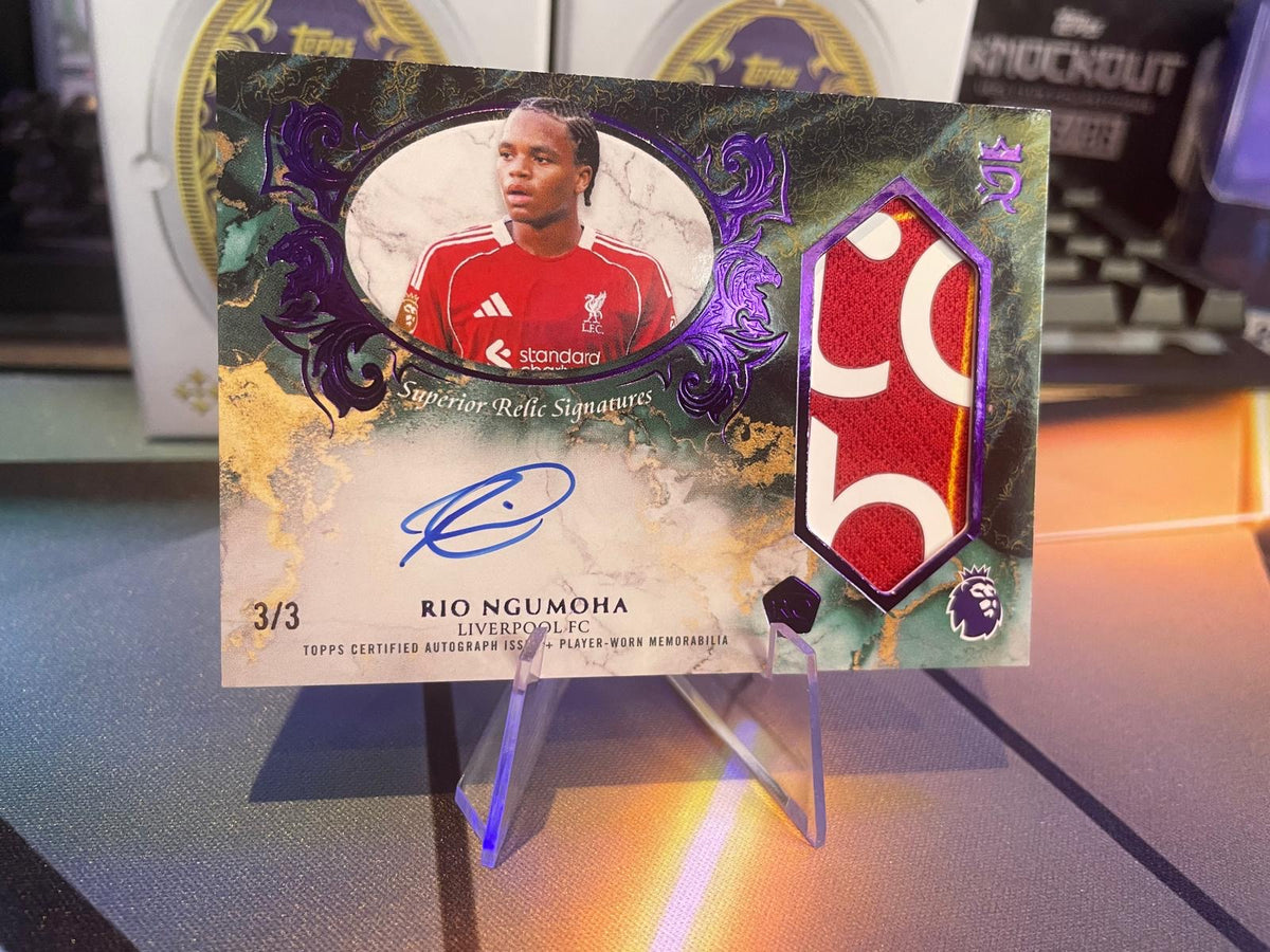 2026 Topps Royalty Rio Ngumoha Patch Auto Relic 3/3 Liverpool RC