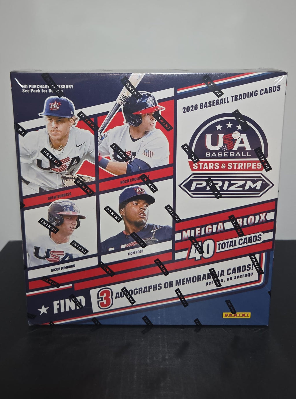 2026 Panini Prizm USA Stars & Stripes Baseball Mega Box