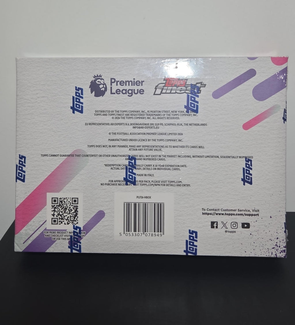 2026 Topps Finest Premier League EPL Soccer Hobby Box