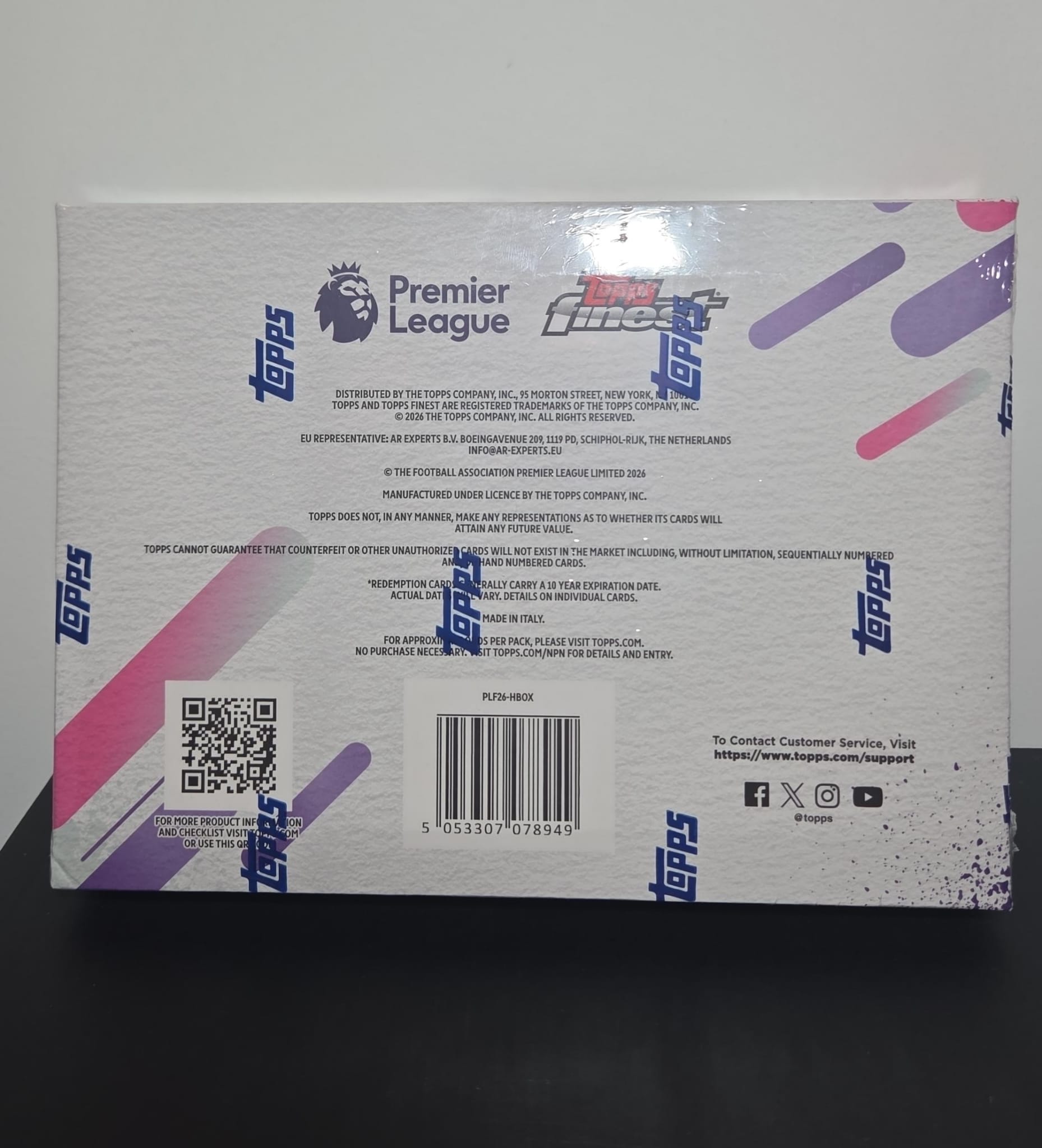 2026 Topps Finest Premier League EPL Soccer Hobby Box
