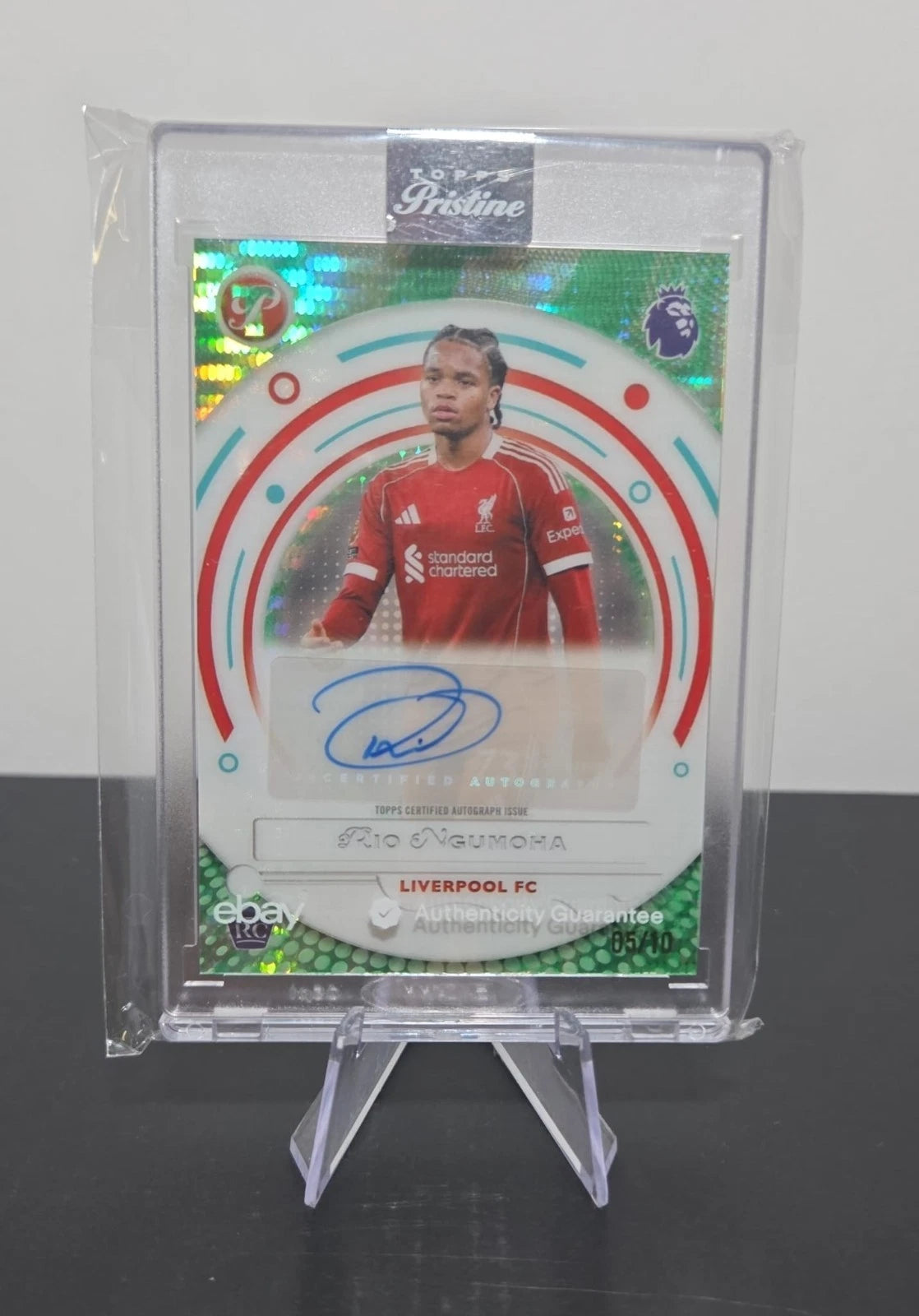 Topps Pristine Premier League Rio Ngumoha 5/10 Encased Auto