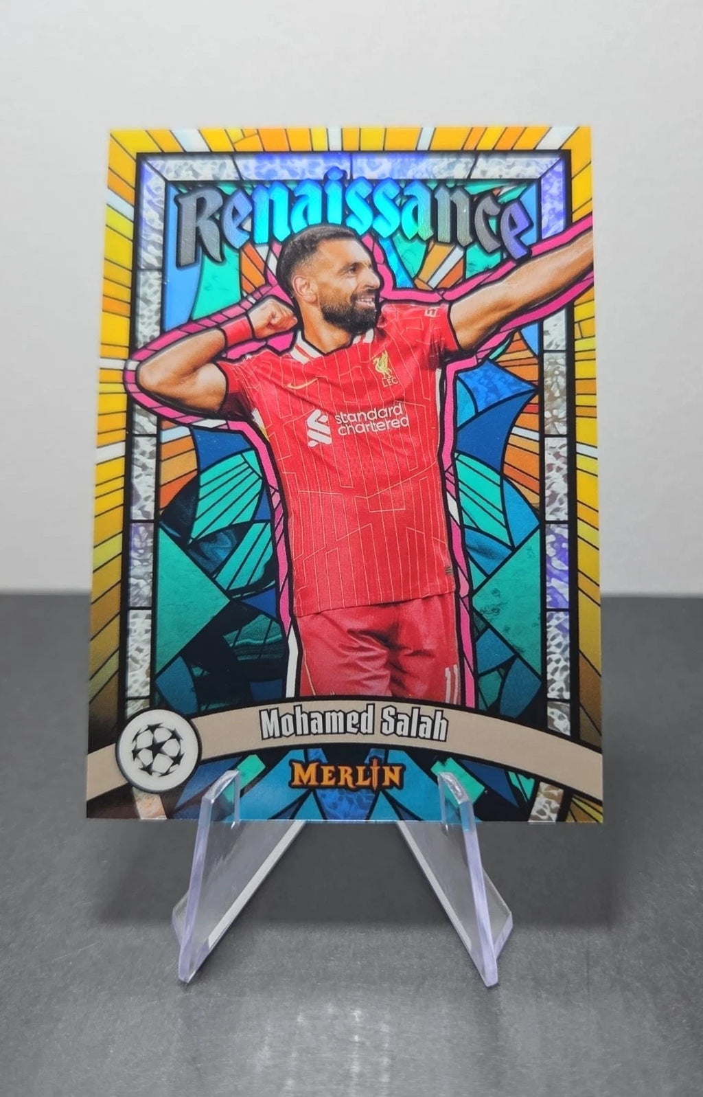 Mohamed Salah 2024-25 Topps Merlin Renaissance Liverpool FC SSP Insert