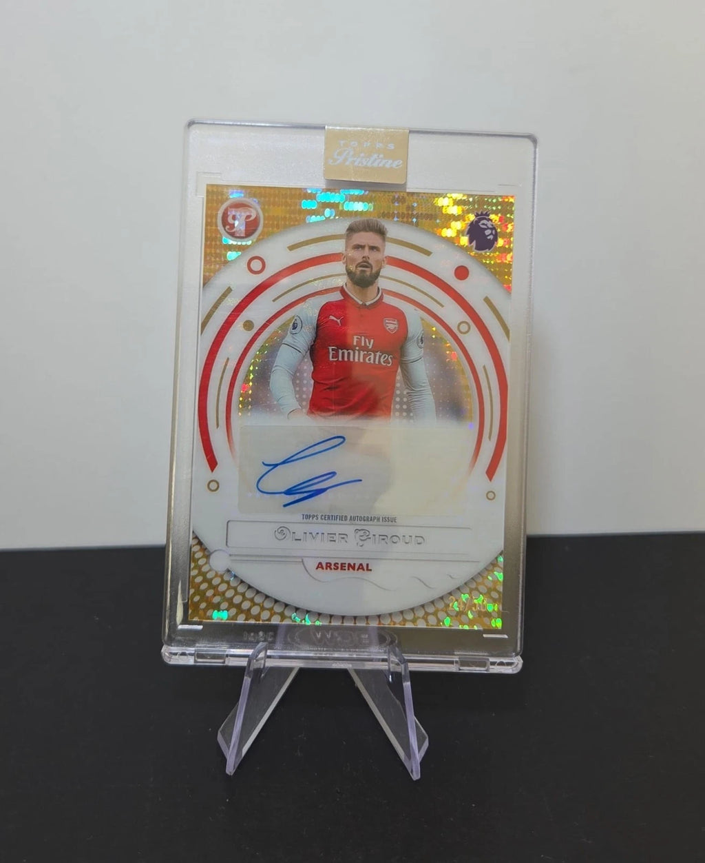 Olivier Giroud Pristine GOLD Auto /50 Topps Premier League Arsenal 2026