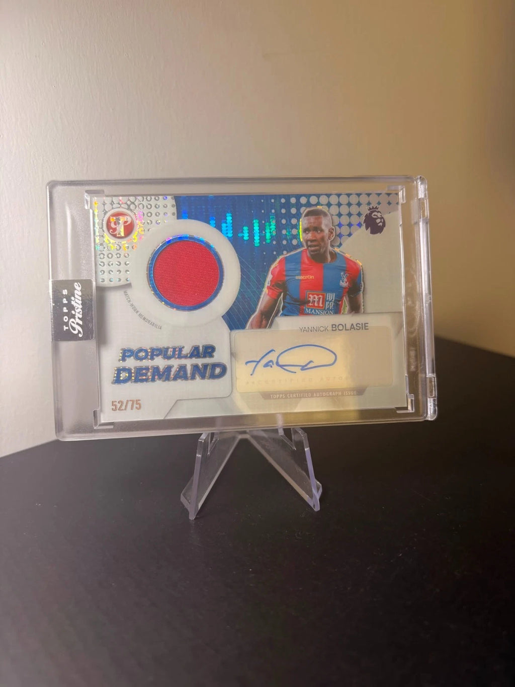 Topps Pristine Popular Demand Patch Auto Relic Yannick Bolasie /75