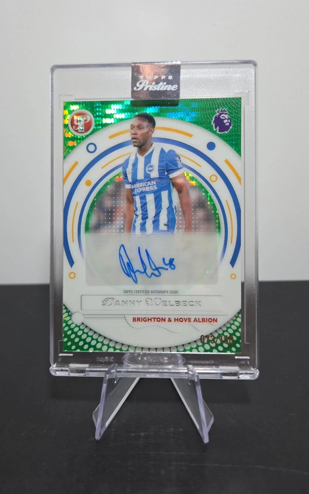 Topps Pristine Auto Green Danny Welbeck /150 Brighton & Hove Albion