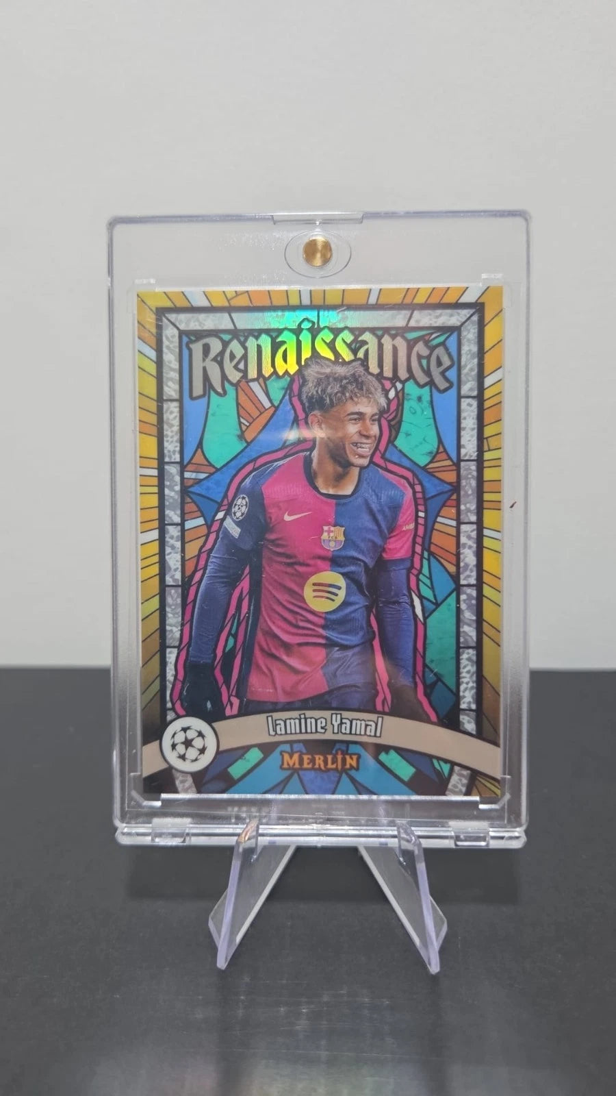 Topps Merlin Renaissance Lamine Yamal Case Hit FC Barcelona R-6 UEFA CL