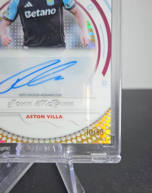 2025-26 Topps Pristine John McGinn Auto Gold /50 Aston Villa