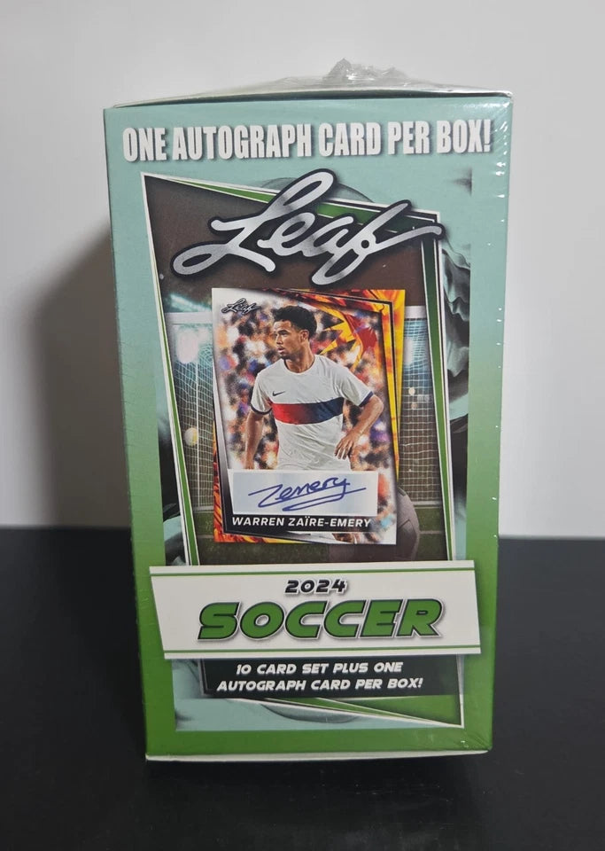 2024 Leaf Soccer 10 Card Box 1 Autograph Card Per Box Factory Sealed