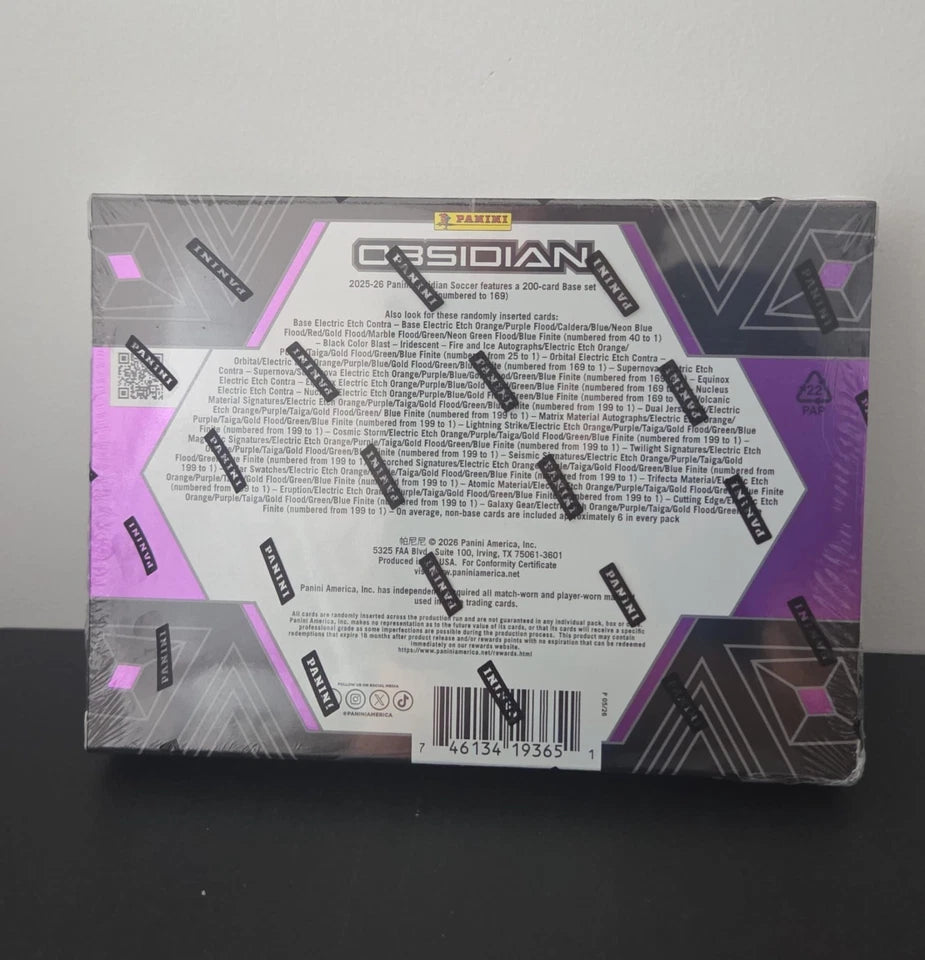 Panini Obsidian 2025/26 Hobby Box - Sealed