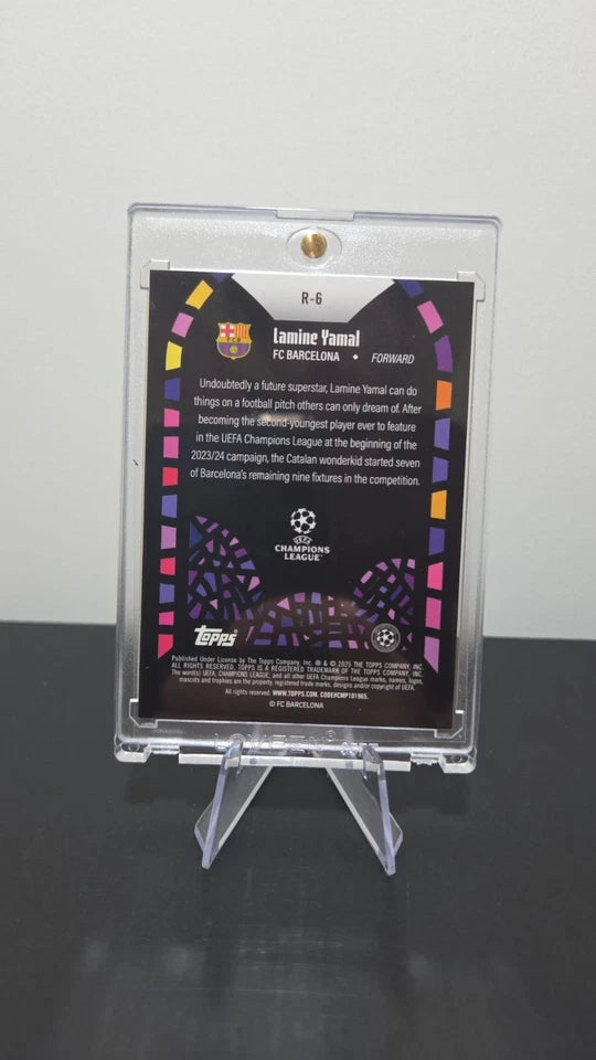 Topps Merlin Renaissance Lamine Yamal Case Hit FC Barcelona R-6 UEFA CL