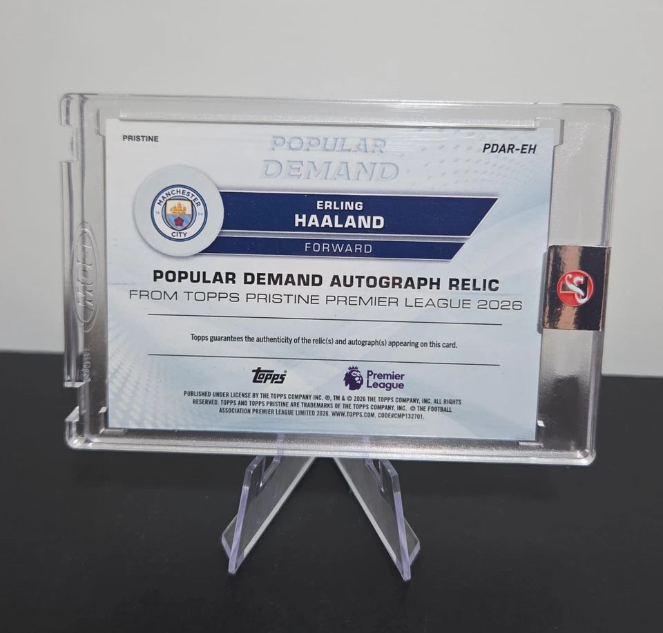 Topps Pristine Popular Demand Erling Haaland Patch Auto /75 Manchester City