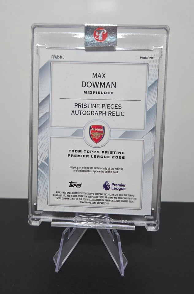 Topps Pristine Max Dowman Rookie Patch Auto /75 Arsenal