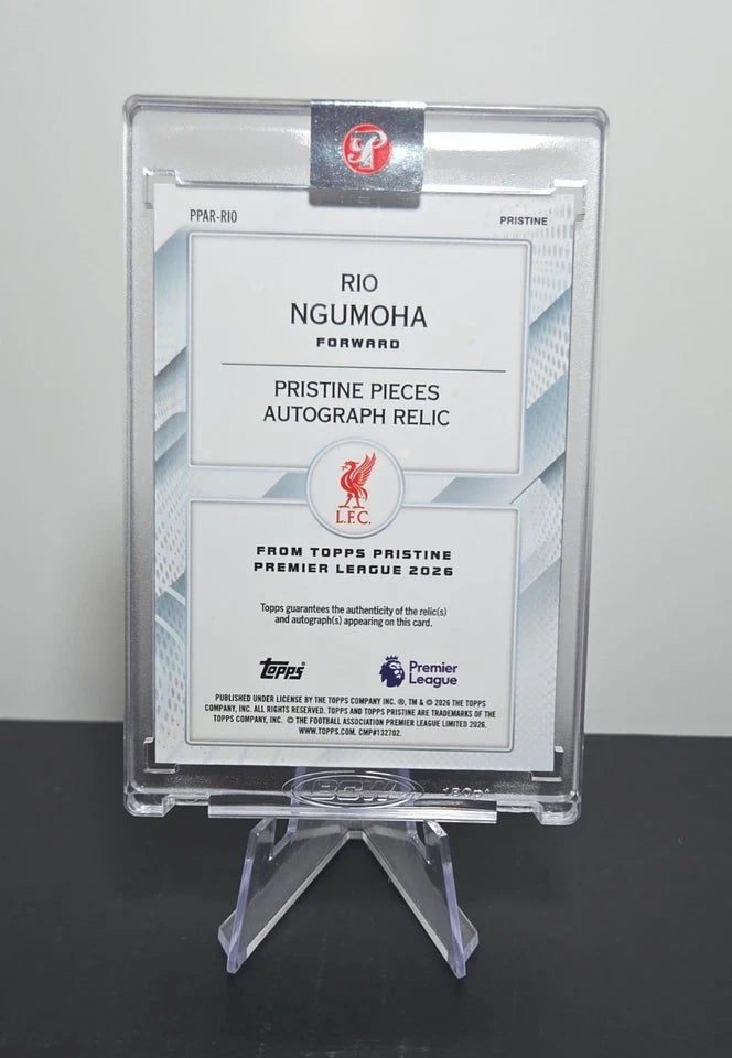 Topps Pristine Premier League Rio Ngumoha Rookie Patch Auto /75 Liverpool FC