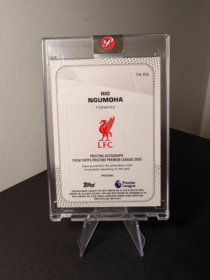 Topps Pristine Premier League Rio Ngumoha Rookie Auto 32/75 Liverpool FC