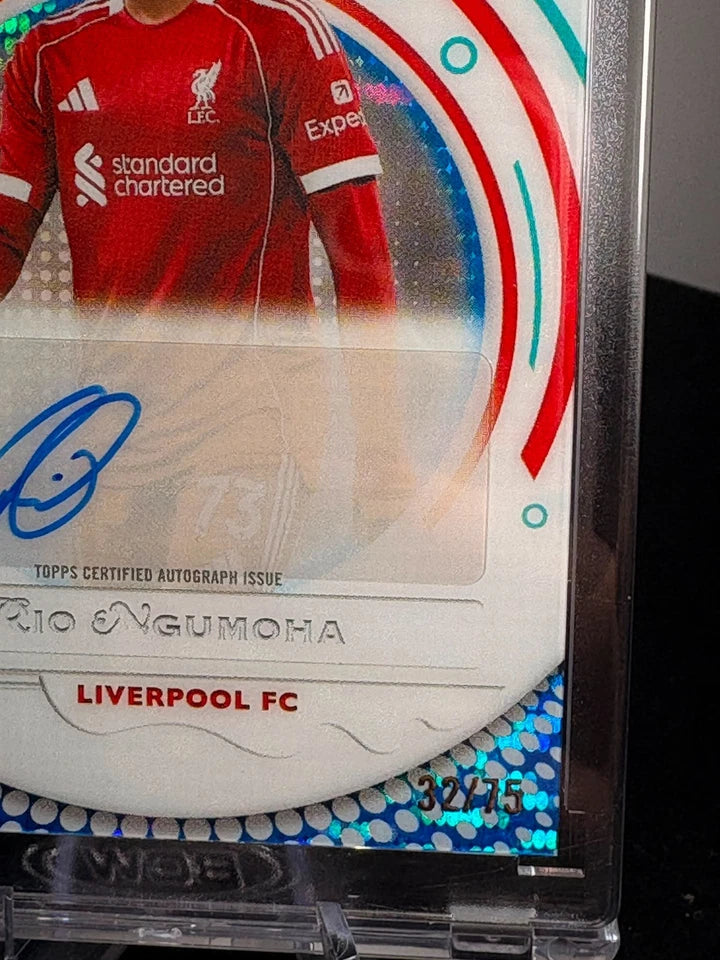 Topps Pristine Premier League Rio Ngumoha Rookie Auto 32/75 Liverpool FC