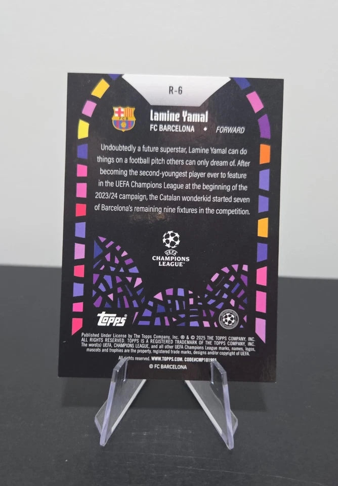 Topps Merlin Renaissance Lamine Yamal Case Hit FC Barcelona R-6 UEFA CL