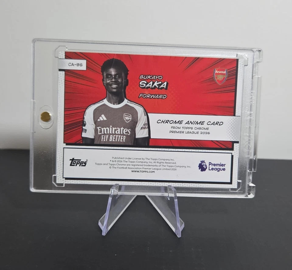 Topps Premier League Chrome 2025/26 Bukayo Saka Anime Case Hit Arsenal