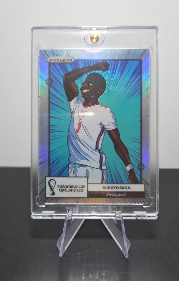 2022 Panini Prizm World Cup Bukayo Saka Manga SSP Case Hit #7 England