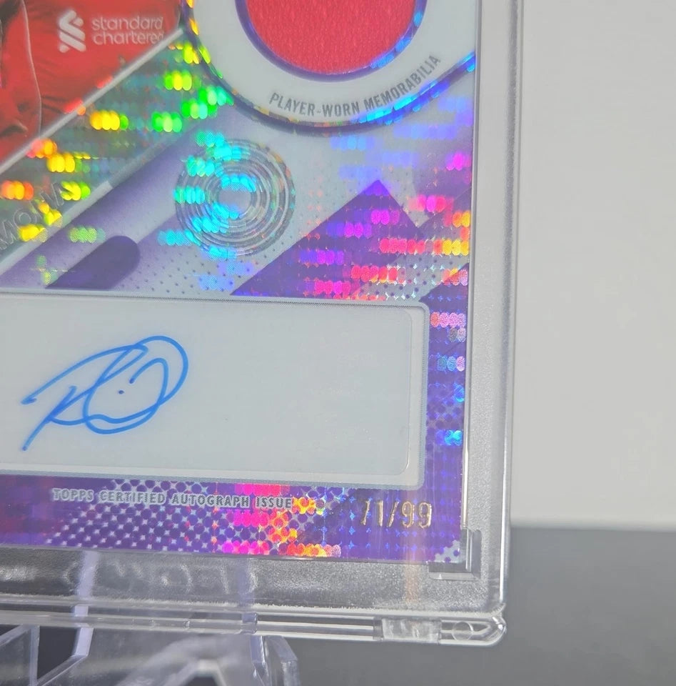 2025-26 Topps Pristine Rio Ngumoha RC Auto Patch Purple 71/99 Liverpool