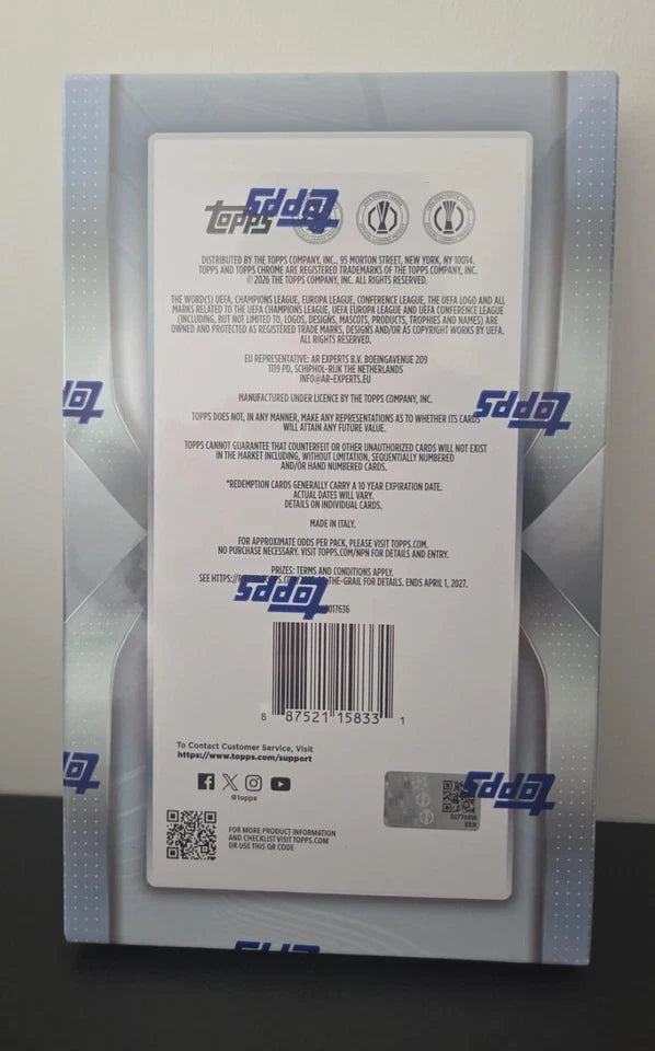 Topps Chrome UCC 2025/26 Sealed Hobby Box