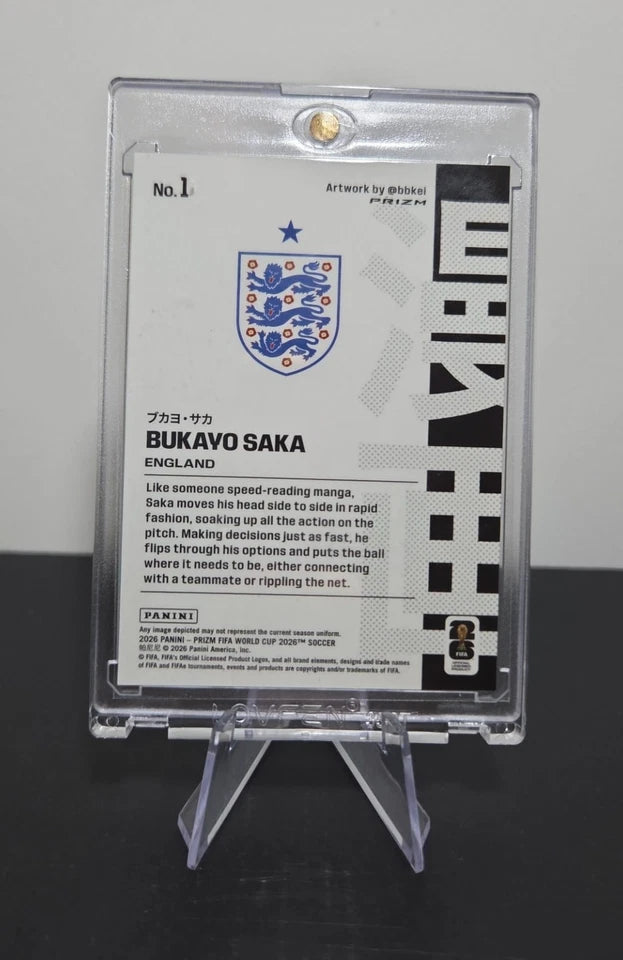 2026 Panini Prizm FIFA World Cup Bukayo Saka MANGA Insert Rare SSP Case Hit 1