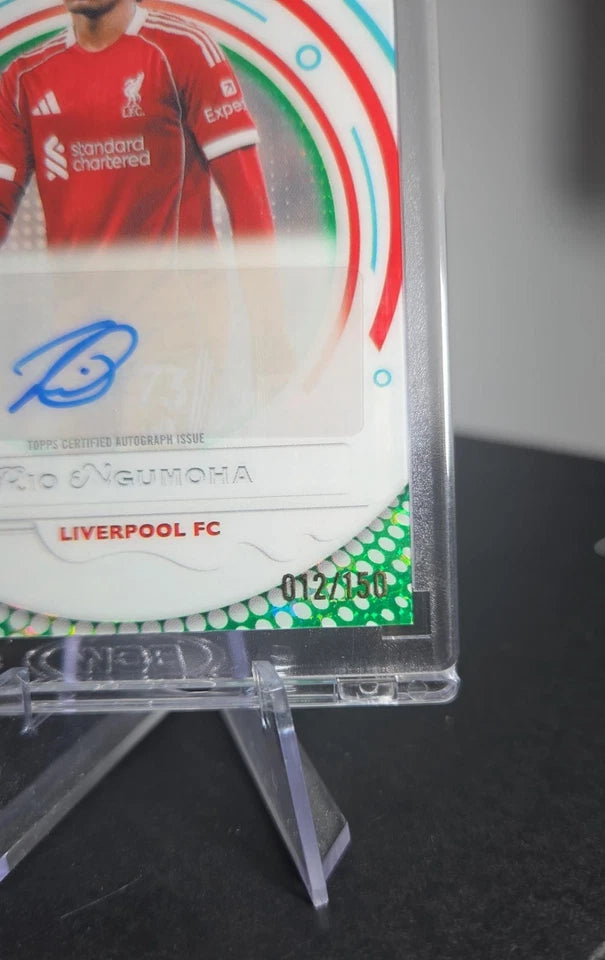 Topps Pristine Premier League Rio Ngumoha Rookie Auto Encased 12/150 Liverpool