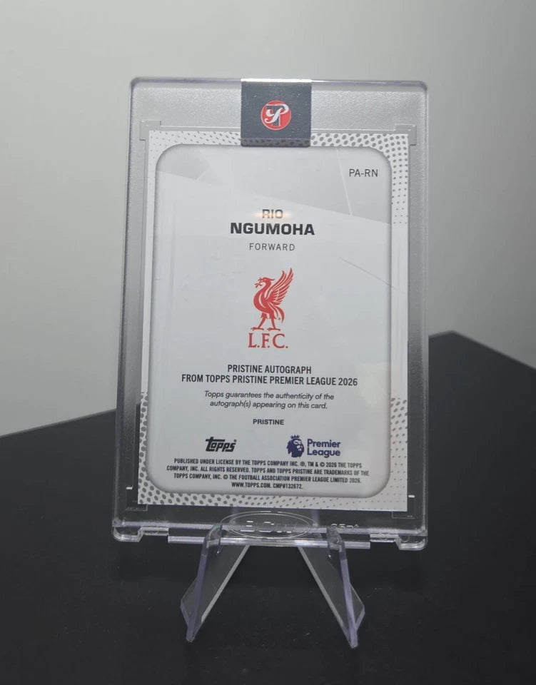 Topps Pristine Premier League Rio Ngumoha Rookie Auto Encased 76/150 Liverpool