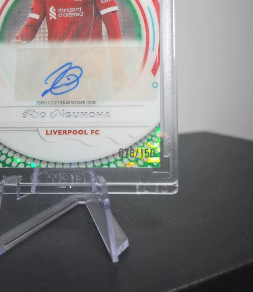 Topps Pristine Premier League Rio Ngumoha Rookie Auto Encased 76/150 Liverpool