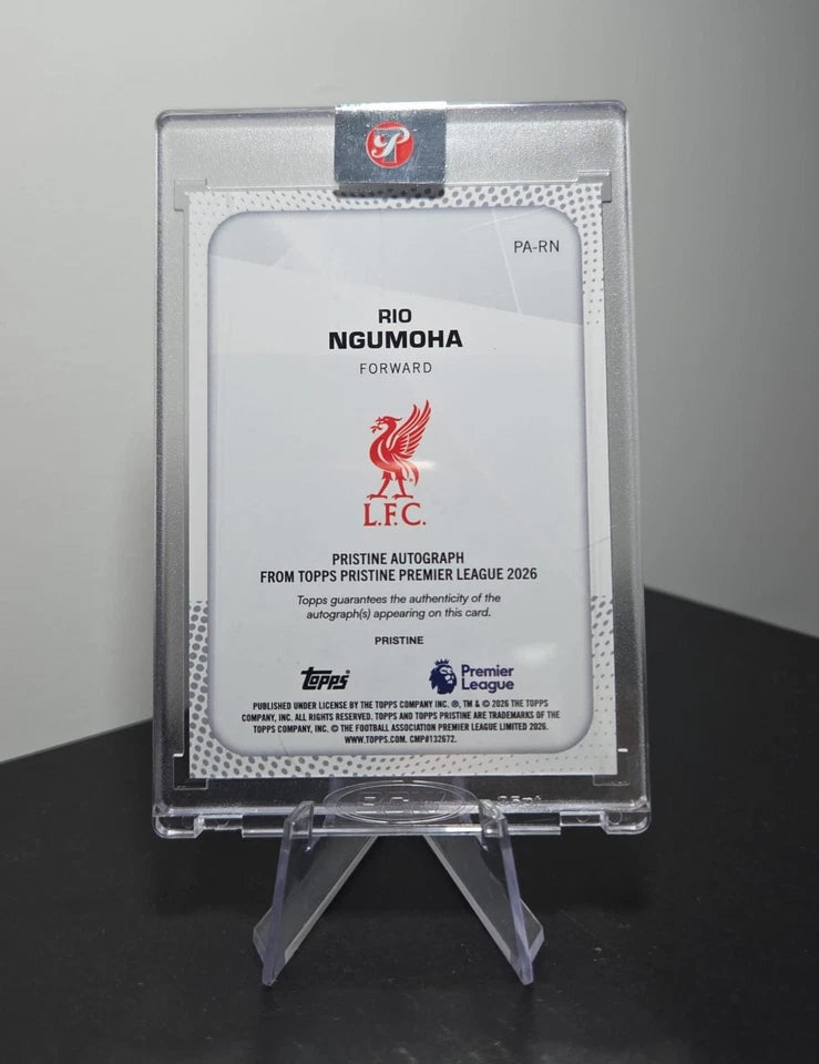 Topps Pristine Premier League Rio Ngumoha Rookie Auto Encased 119/150 Liverpool