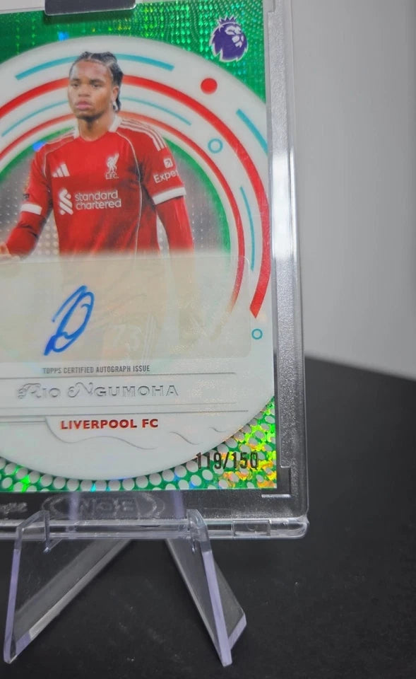 Topps Pristine Premier League Rio Ngumoha Rookie Auto Encased 119/150 Liverpool