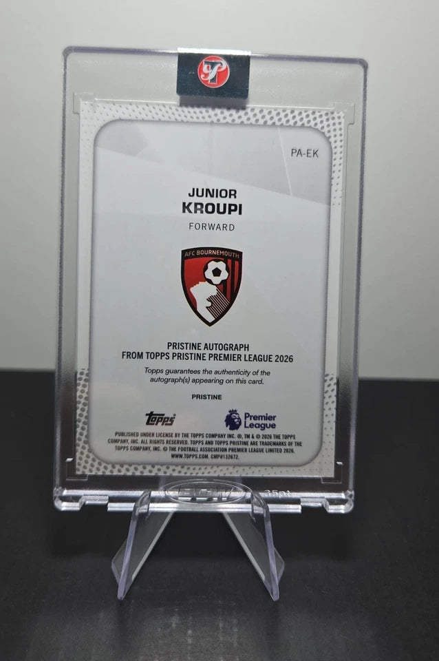 2025-26 Topps Pristine Junior Kroupi Auto Green /150 AFC Bournemouth