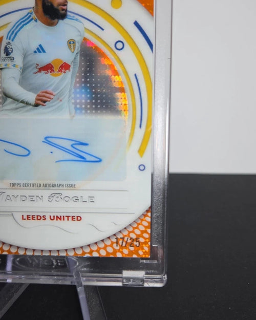 2025-26 Topps Pristine Jayden Bogle Auto Orange /25 Leeds United